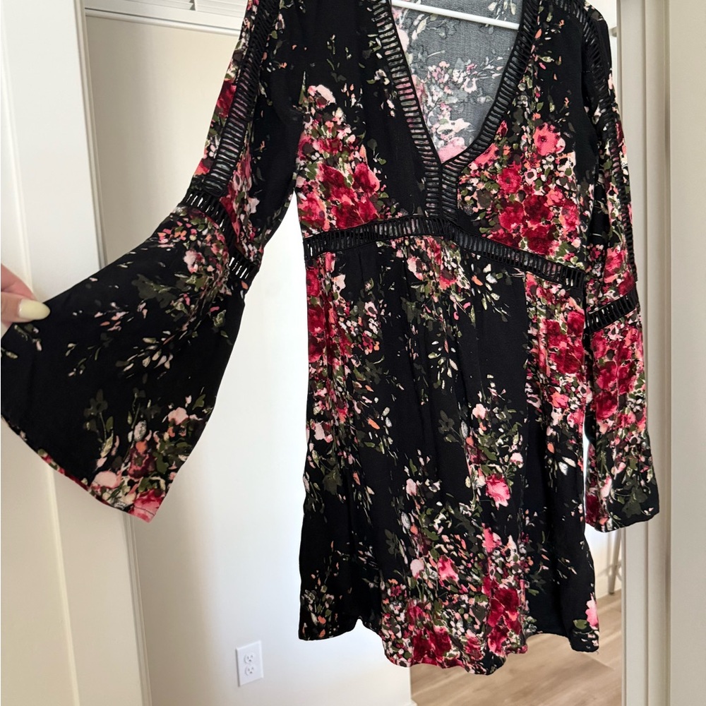 LOVESTITCH Black Floral Dress